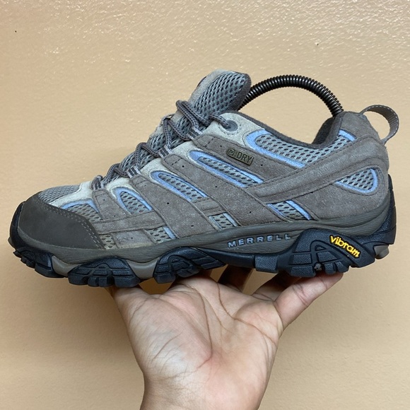 Merrell Moab 2 Falcon Vent Hiking Sneakers “Gray Light Blue” - Picture 11 of 16